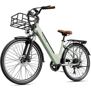 image:imageHeybike Cityscape 20 Electric Bike for Adults with Peak 1200W Motor 468Wh Removable Battery 50Miles 26 Electric Commuter Bike 7SpeedUL CertifiedGrass Green