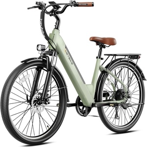 image:imageHeybike Cityscape 20 Electric Bike for Adults with Peak 1200W Motor 468Wh Removable Battery 50Miles 26 Electric Commuter Bike 7SpeedUL CertifiedLight Green