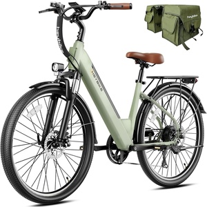 image:imageHeybike Cityscape 20 Electric Bike for Adults with Peak 1200W Motor 468Wh Removable Battery 50Miles 26 Electric Commuter Bike 7SpeedUL CertifiedPea Green