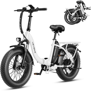 image:imageHeybike Ranger 20 Electric Bike for Adults Peak 1400W Upgraded Motor Ebike 28MPH 20 Fat Tire AllTerrain 600Wh Removable Battery Folding StepThru Moped E Bike with Front Suspension
