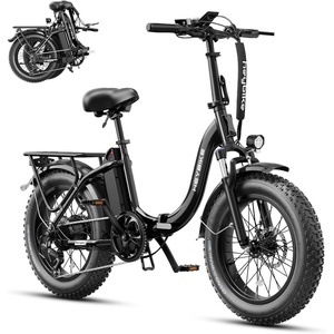 image:imageHeybike Ranger 20 Foldable Electric Bike for Adults 204 Fat Tire Ebike with 1400W Peak Motor 28 MPH Max Speed 600Wh Removable Battery Up to 65 Miles Range Front Suspension StepThru E BikeMidnight Black
