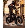 image:imageHeybike Saturn Electric Bike for Adults with 1800W Peak 9568Wh19136Wh Removable Battery 52V 184A 5090 Miles 20x40 Fat Tire AllTerrain Ebike for CommutingOffRoad RidingDual BatteryOnyx