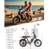 image:imageHeybike Saturn Electric Bike for Adults with 1800W Peak 9568Wh19136Wh Removable Battery 52V 184A 5090 Miles 20x40 Fat Tire AllTerrain Ebike for CommutingOffRoad RidingSingle BatteryJet