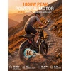 image:imageHeybike Saturn Electric Bike for Adults with 1800W Peak 9568Wh19136Wh Removable Battery 52V 184A 5090 Miles 20x40 Fat Tire AllTerrain Ebike for CommutingOffRoad RidingDual BatteryOnyx