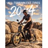 image:imageHeybike Saturn Electric Bike for Adults with 1800W Peak 9568Wh19136Wh Removable Battery 52V 184A 5090 Miles 20x40 Fat Tire AllTerrain Ebike for CommutingOffRoad RidingDual BatteryOnyx