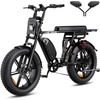image:imageHeybike Saturn Electric Bike for Adults with 1800W Peak 9568Wh19136Wh Removable Battery 52V 184A 5090 Miles 20x40 Fat Tire AllTerrain Ebike for CommutingOffRoad RidingSingle BatteryBlack
