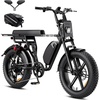image:imageHeybike Saturn Electric Bike for Adults with 1800W Peak 9568Wh19136Wh Removable Battery 52V 184A 5090 Miles 20x40 Fat Tire AllTerrain Ebike for CommutingOffRoad RidingSingle BatteryJet