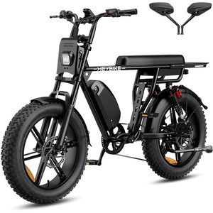 image:imageHeybike Saturn Electric Bike for Adults with 1800W Peak 9568Wh19136Wh Removable Battery 52V 184A 5090 Miles 20x40 Fat Tire AllTerrain Ebike for CommutingOffRoad RidingSingle BatteryBlack