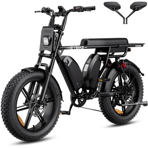 image:imageHeybike Saturn Electric Bike for Adults with 1800W Peak 9568Wh19136Wh Removable Battery 52V 184A 5090 Miles 20x40 Fat Tire AllTerrain Ebike for CommutingOffRoad RidingDual BatteryOnyx