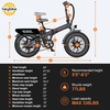 image:imageHeybike Electric Bike for Adults 28mph Electric Mountain Bike 1200W Peak Motor up to 50Miles 480WH Removable Battery Ebike 275 Tires 7Speed amp Front Suspension