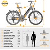 image:imageHeybike Cityscape 20 26 Electric Bike for Adults  1000W Peak Motor 50Mile Range 24MPH 468Wh Removable Battery 7Speed Gears Front Suspension UL Certified Commuter EBikeBlue