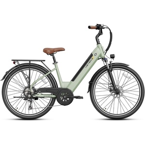 image:imageHeybike Cityscape 20 26 Electric Bike for Adults  1000W Peak Motor 50Mile Range 24MPH 468Wh Removable Battery 7Speed Gears Front Suspension UL Certified Commuter EBikeGreen
