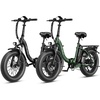 image:imageHeybike Ranger 20 Folding Electric Bike for Adults 1400W Peak Motor EbikeBlackGreen Combo