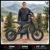 image:imageHeybike Electric Dirt Bike Villain 4160W Electric Motorcycle 45 MPHMatte Black