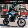 image:imageHeybike Electric Dirt Bike Villain 4160W Electric Motorcycle 45 MPHMidnight Black