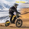 image:imageHeybike Villain Electric Dirt Bike for Adults 4100W E Dirt Bike 45 MPHYellow