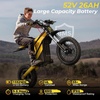 image:imageHeybike Villain Electric Dirt Bike for Adults 4100W E Dirt Bike 45 MPHYellow